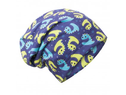 unuo fleecová čepice Bubáčci ( Unuo Fleece cap printed) (Velikost UNI (Size) L (53 - 58 cm))