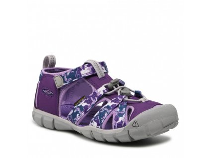 keen seacamp ii cnx youth camo tillandsia purple 01