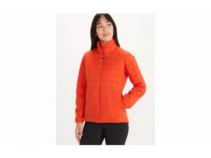 marmot women s echo featherless hybrid jacket red sun 01