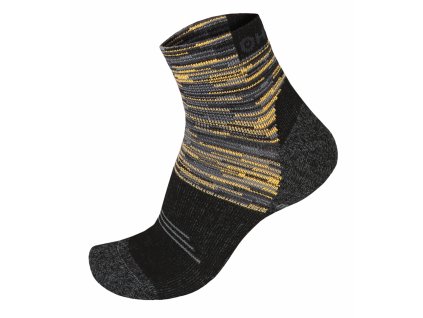 Husky Ponožky Hiking černá/žlutá