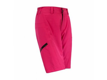 SENSOR HELIUM dámské kalhoty s cyklovložkou krátké volné hot pink