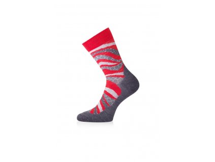 Lasting merino ponožky WLF červené