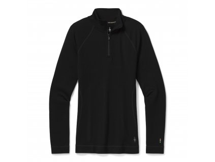 Smartwool W MERINO 250 BASELAYER 1/4 ZIP BOXED black (Veľkosť L)