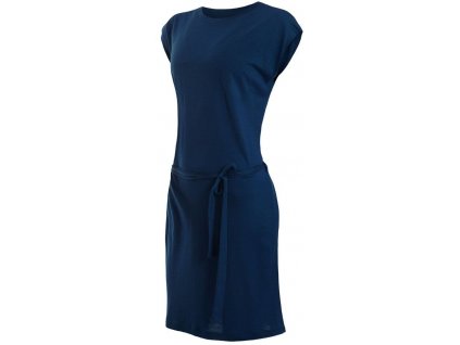 SENSOR MERINO ACTIVE dámské šaty deep blue