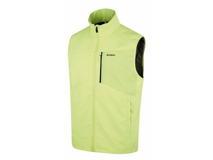 Husky Pánská softshell vesta Salien M lt. green