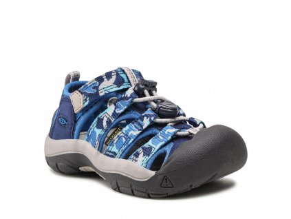 keen newport h2 children camo bright cobalt 04