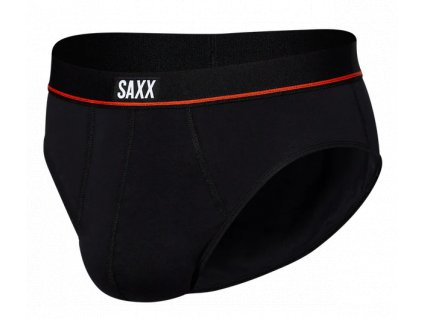 10025757SAX01 NONSTOP STR CTN BRIEF, black