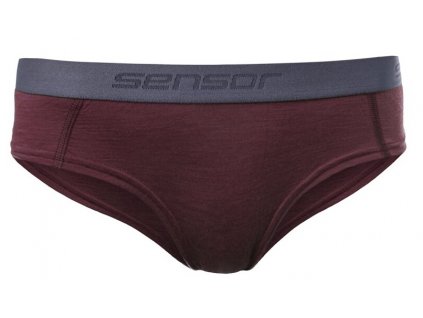 SENSOR MERINO AIR dámské kalhotky port red