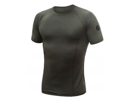 SENSOR MERINO AIR pánské triko kr.rukáv olive green