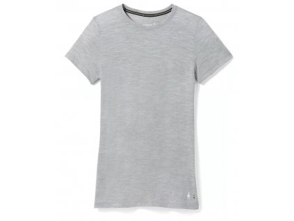 smartwool werinohortleeve tee light gray heather