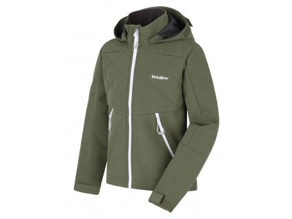 Husky Dětská softshell bunda Salex K khaki