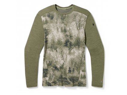 Smartwool CLASSIC THERMAL MERINO BL CREW BOXED winter moss forest