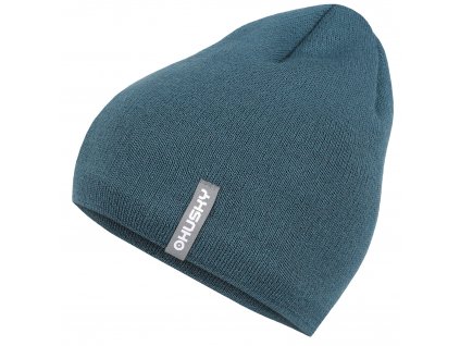 Husky Pánská merino čepice Merhat 3 dark turquoise