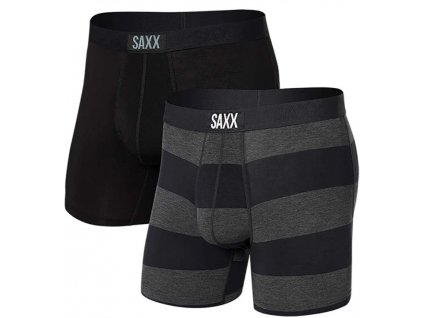 saxx vibe super soft bb 2pk graphite ombre rugby black