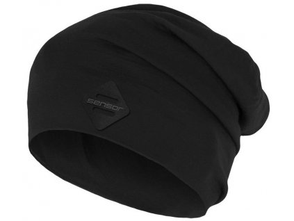 SENSOR ČEPICE MERINO ACTIVE LOGO černá