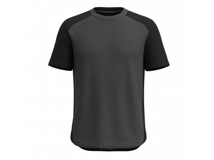 Smartwool M ACTIVE ULTRALITE GRAPHIC SS TEE black-charcoal (Veľkosť L)