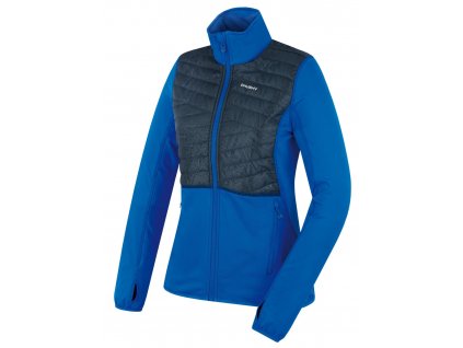 Husky Dámska mikina na zips Airy L neon blue (Veľkosť L)