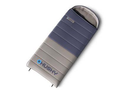 Husky Perový trojsezónny spacák Drumy blue/grey (Veľkosť OneSize)
