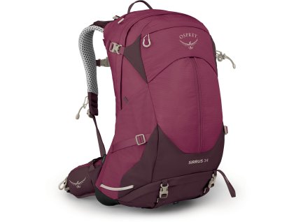 osprey sirrus 34 elderberry purple chiru tan