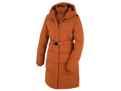 Husky Dámsky hardshellový plnený kabát Nerine L brown (Veľkosť L)