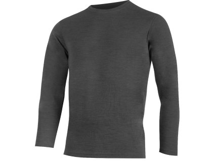 Lasting pánská merino mikina ANDRES šedá (Velikost L)
