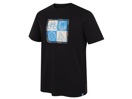 Husky Pánské bavlněné triko Tee Square M black (Velikost L)