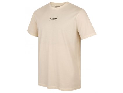 Husky Pánské bavlněné triko Tee Walker M beige (Velikost L)