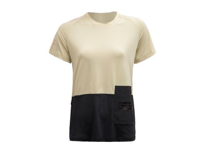 FT WOMEN'S HORIZON POCKET SHORT SLEEVE JERSEY SANDBLACK