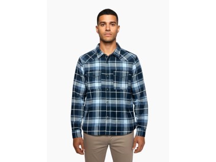 Husky Pánská flanelová košile Gaia M dark blue (Velikost L)