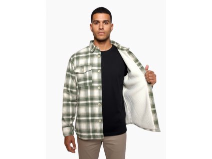 Husky Pánská flanelová košile Givi M green (Velikost L)