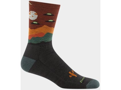 darn tough spaced out micro crew lightweight with cushion walnut