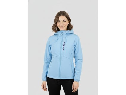 Husky Dámská softshell bunda Silvo L light blue (Velikost L)