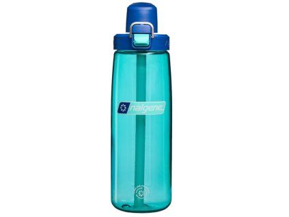 Nalgene Straw bottle Blue Aqua, w. Dark Blue Cap