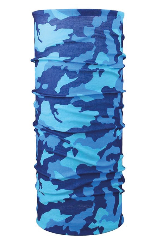 Husky multifunkčná šatka Printemp modrá camouflage Veľkosť: UNI