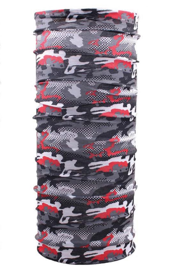 Husky multifunkčná šatka Printemp šedá camouflage Veľkosť: UNI