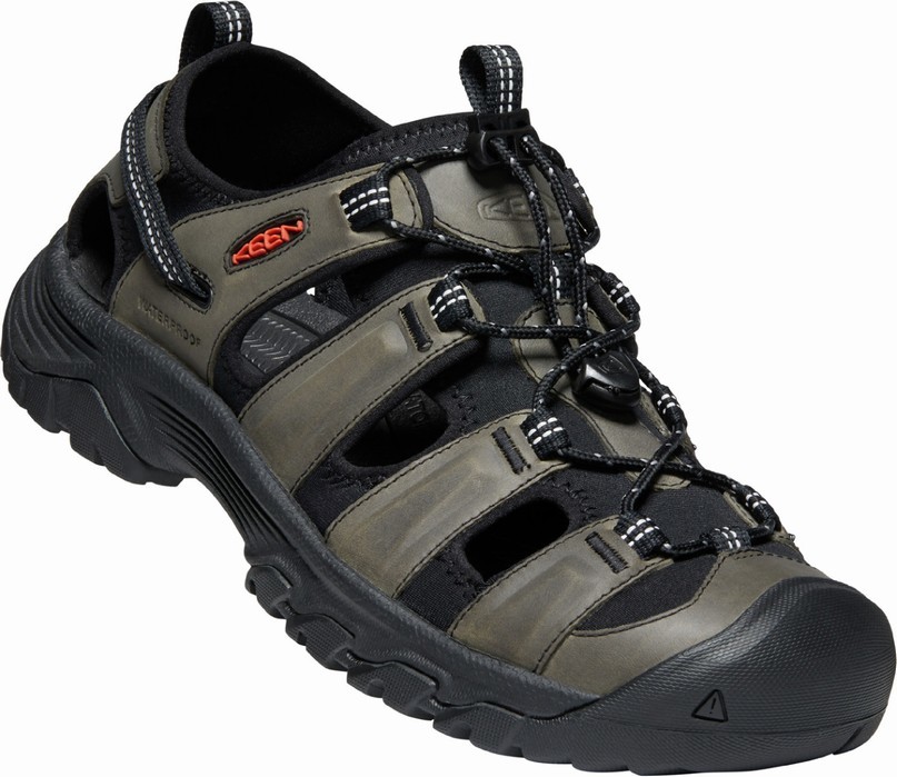 Keen Targhee III SANDAL MEN grey / black Veľkosť: -44 pánske sandále