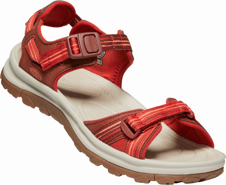 Keen TERRADORA II OPEN TOE SANDAL W dark red / coral Veľkosť: 39 dámske sandále