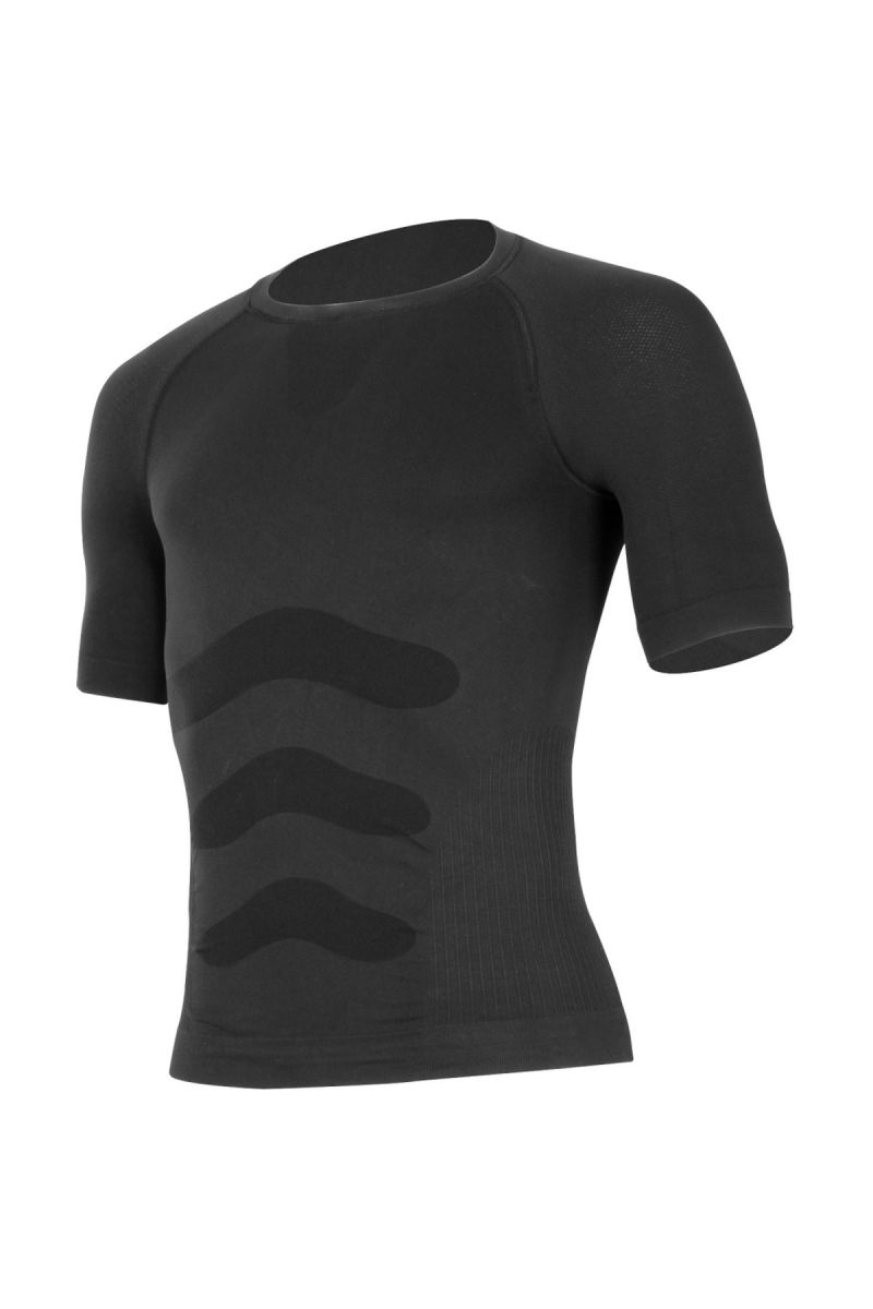 Lasting ABEL 9090 čierna termo bezšvové tričko Veľkosť: 2XL/3XL