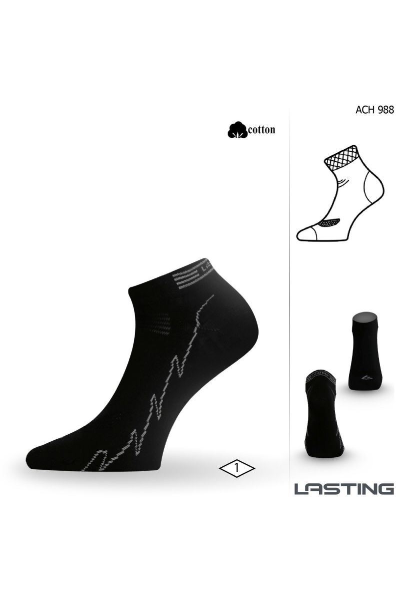 Lasting ACH 988 ponožky pre aktívny šport čierna Veľkosť: (42-45) L