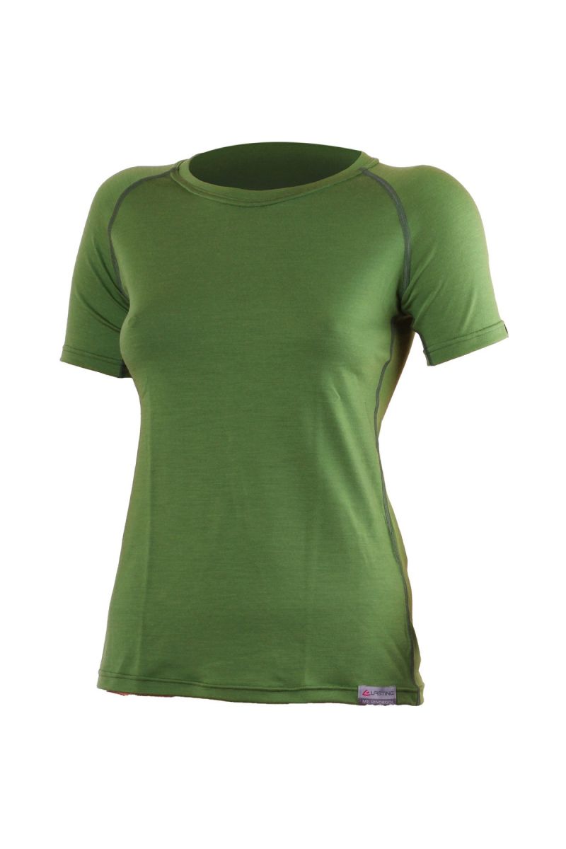 Lasting ALEA 6060 zelené vlnené merino triko Veľkosť: S