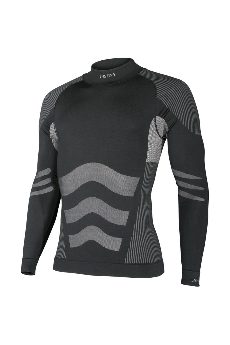 Lasting ANGEL 9080 čierna bezšvíkové termo tričko Veľkosť: XXS/XS