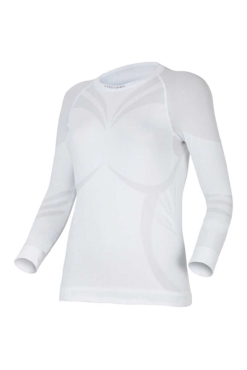 Lasting ATALA 0101 biela termo bezšvové tričko Veľkosť: XXS/XS