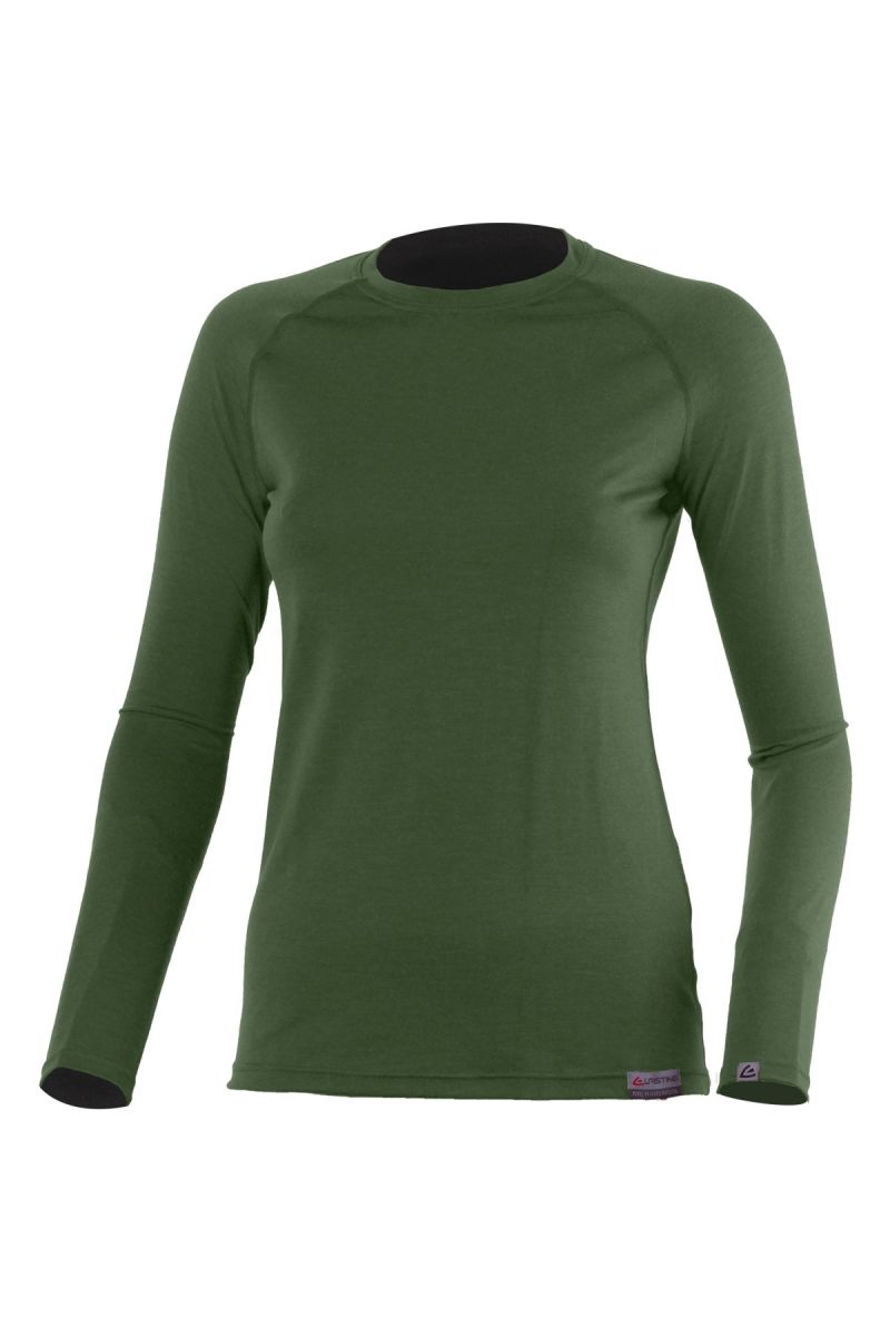 Lasting ATILA 6262 zelené merino tričko Veľkosť: L