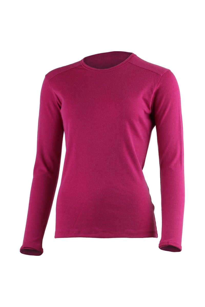 Lasting BELA 4545 ružová vlnená merino mikina Veľkosť: L 8595067874777