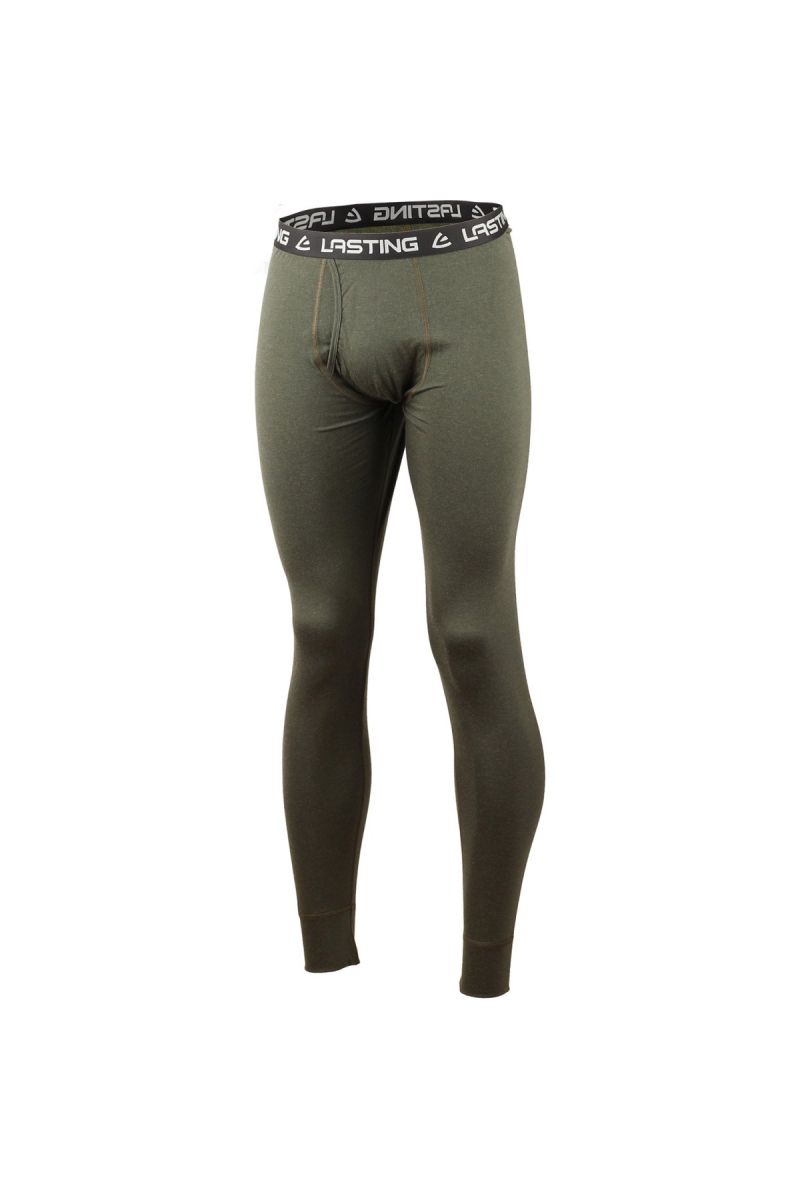 Lasting bazy 6969 pánske merino spodky zelené Veľkosť: XL