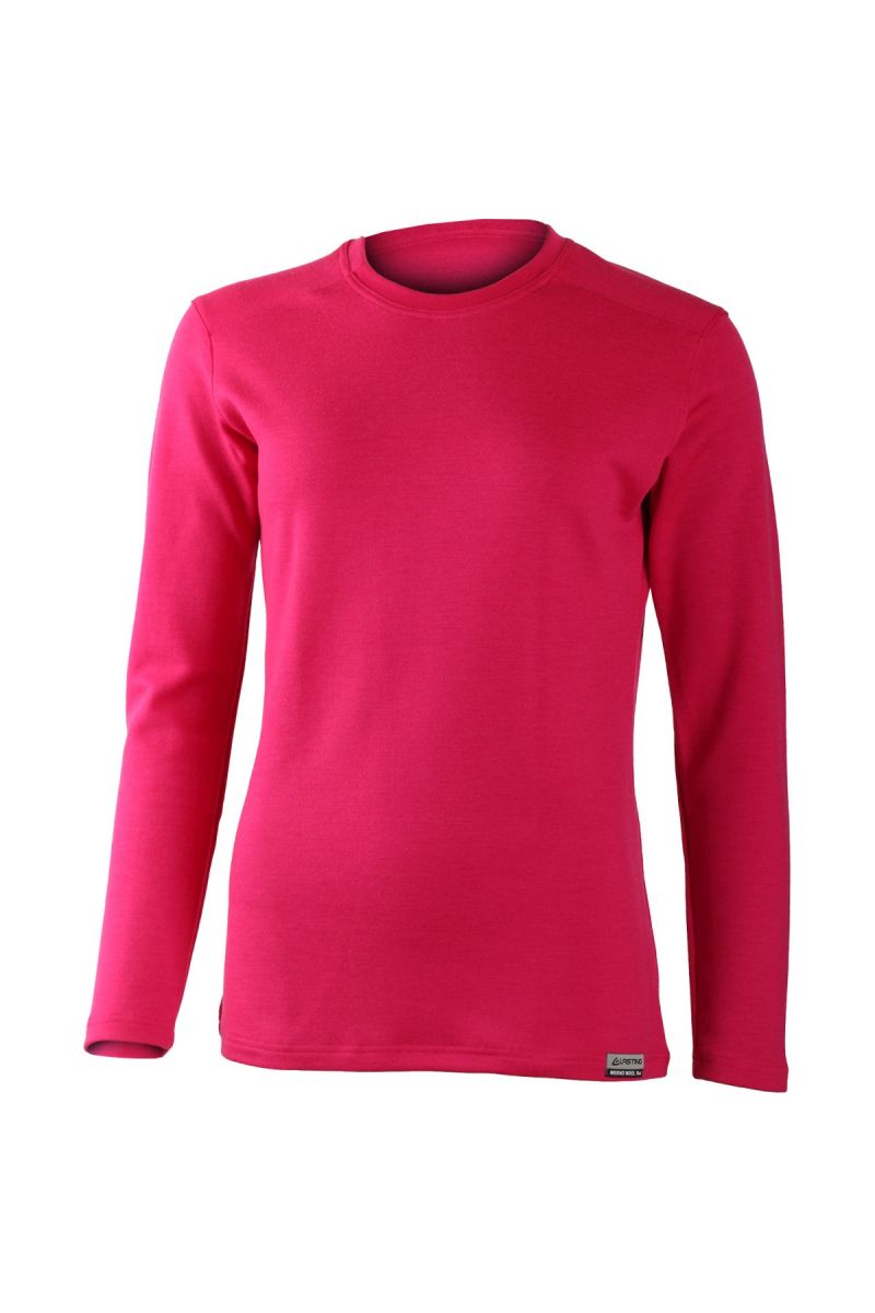 Lasting dámska merino mikina LOTA 4747 ružové Veľkosť: M