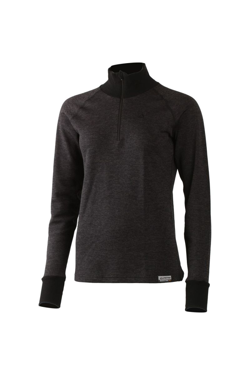 Lasting dámska merino mikina WIKY šedá Veľkosť: XL 8596445005189