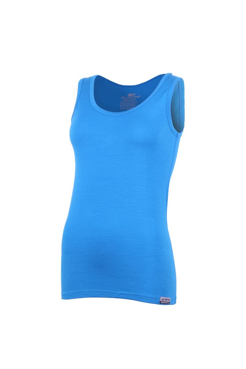 Lasting dámske merino tielko BARA 5151 modrá Veľkosť: S