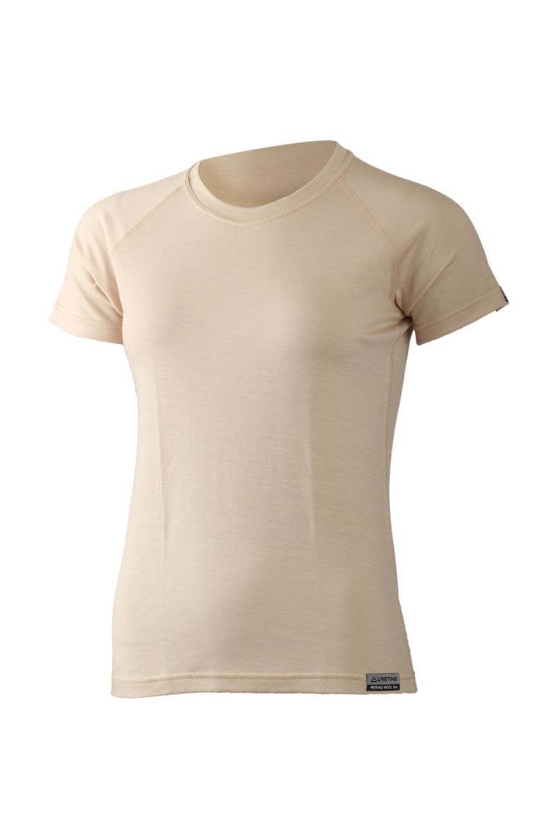 Lasting dámske merino tričko ALEA 7070 béžová Veľkosť: L