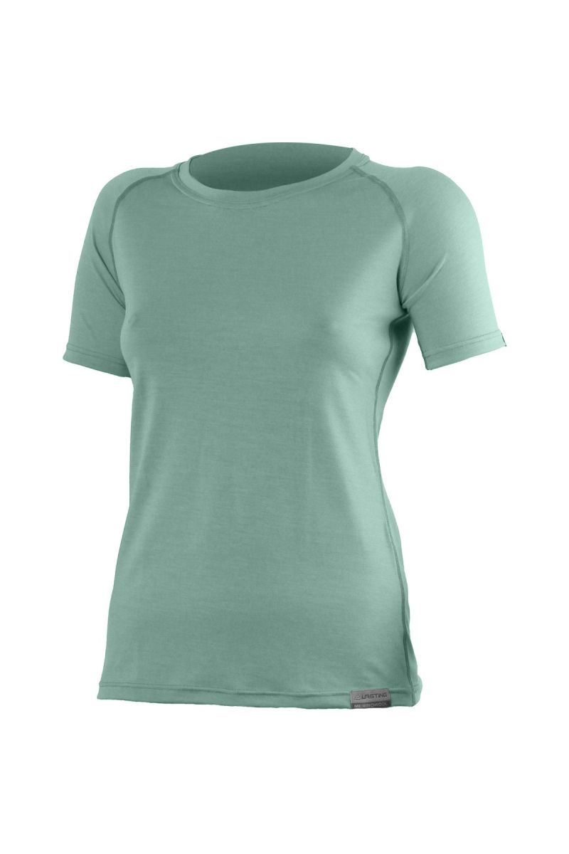 Lasting dámske merino tričko ALEA 7575 zelené Veľkosť: XL